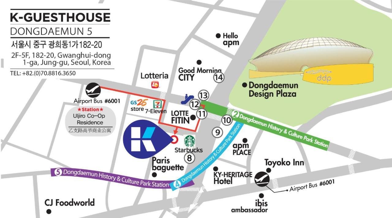 K-Guesthouse Dongdaemun 5 Seul Zewnętrze zdjęcie